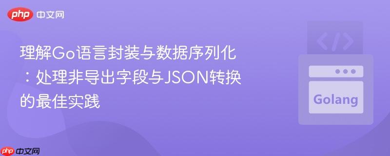 理解Go语言封装与数据序列化：处理非导出字段与JSON转换的最佳实践