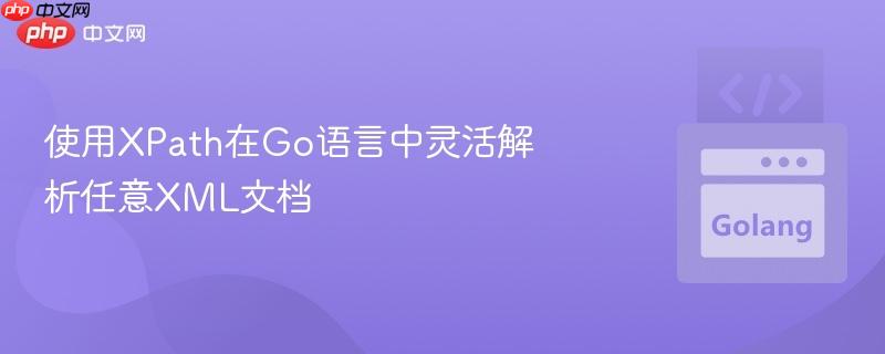 使用XPath在Go语言中灵活解析任意XML文档