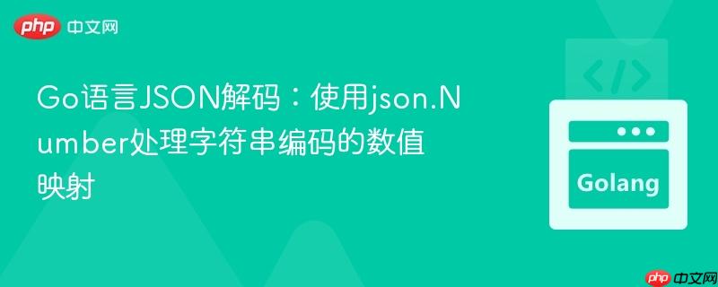 Go语言JSON解码：使用json.Number处理字符串编码的数值映射
