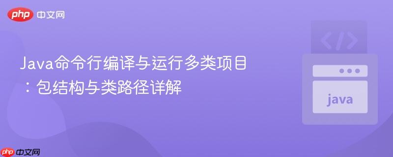 Java命令行编译与运行多类项目：包结构与类路径详解