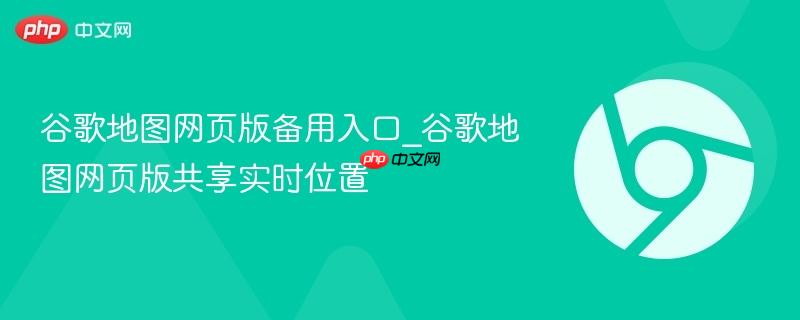 谷歌地图网页版备用入口_谷歌地图网页版共享实时位置