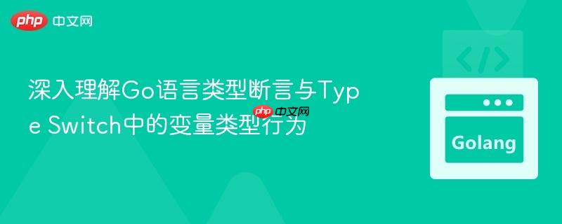 深入理解Go语言类型断言与Type Switch中的变量类型行为