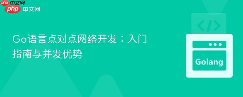 Go语言点对点网络开发：入门指南与并发优势