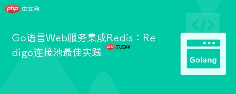 Go语言Web服务集成Redis：Redigo连接池最佳实践