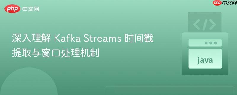 深入理解 Kafka Streams 时间戳提取与窗口处理机制