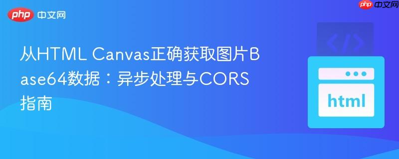 从HTML Canvas正确获取图片Base64数据：异步处理与CORS指南
