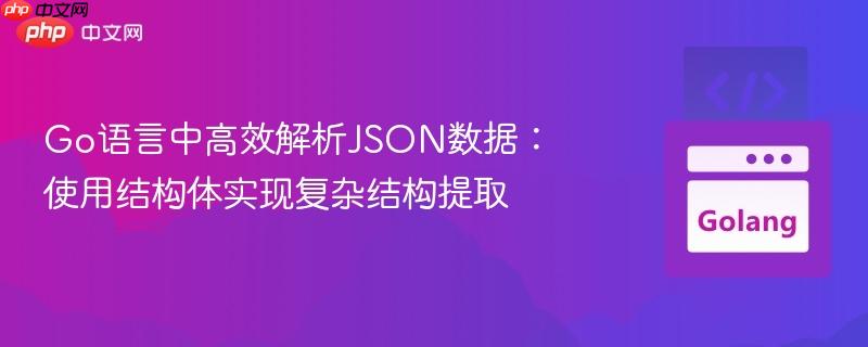 Go语言中高效解析JSON数据：使用结构体实现复杂结构提取