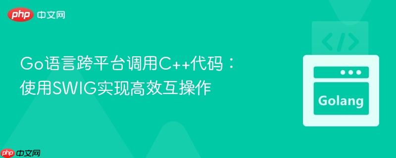 Go语言跨平台调用C++代码：使用SWIG实现高效互操作