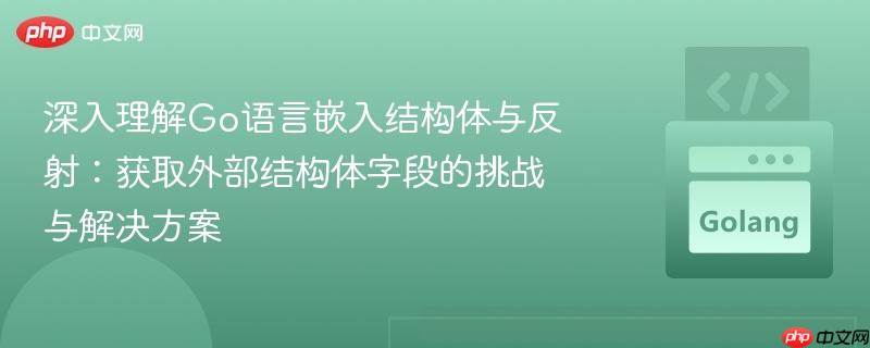 深入理解Go语言嵌入结构体与反射：获取外部结构体字段的挑战与解决方案