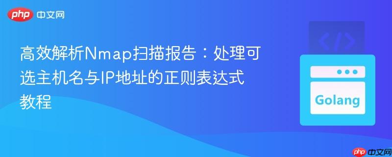 高效解析Nmap扫描报告：处理可选主机名与IP地址的正则表达式教程