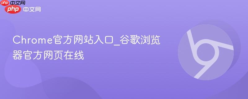 Chrome官方网站入口_谷歌浏览器官方网页在线