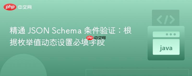 精通 JSON Schema 条件验证：根据枚举值动态设置必填字段