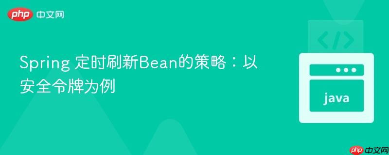 Spring 定时刷新Bean的策略：以安全令牌为例