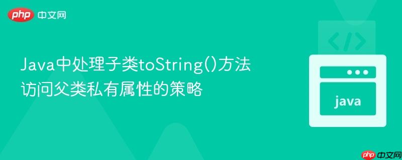 Java中处理子类toString()方法访问父类私有属性的策略