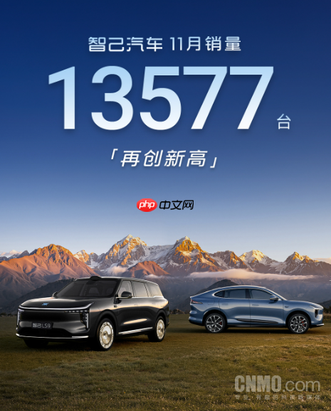 智己汽车11月销售达13577台 LS6与LS9双车型驱动增长
