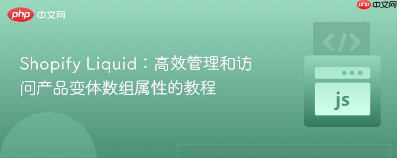 Shopify Liquid：高效管理和访问产品变体数组属性的教程