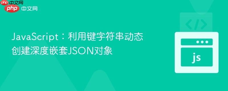JavaScript：利用键字符串动态创建深度嵌套JSON对象