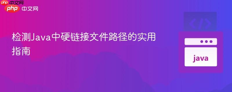 检测Java中硬链接文件路径的实用指南