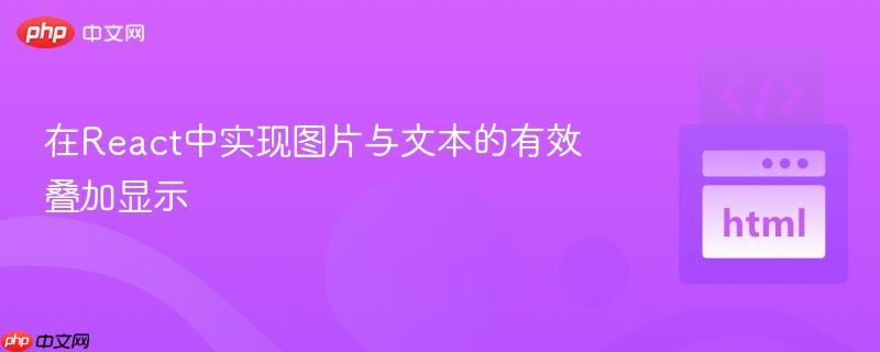 在React中实现图片与文本的有效叠加显示