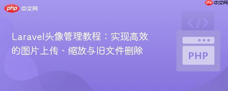 Laravel头像管理教程：实现高效的图片上传、缩放与旧文件删除