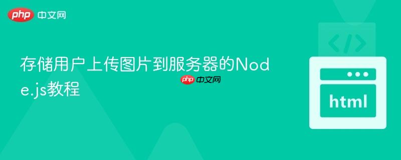 存储用户上传图片到服务器的Node.js教程