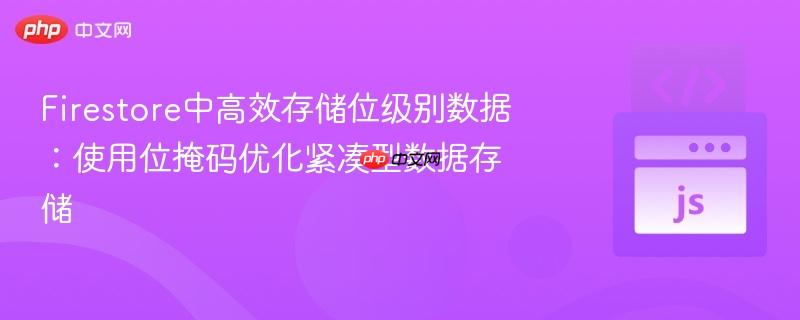 Firestore中高效存储位级别数据：使用位掩码优化紧凑型数据存储