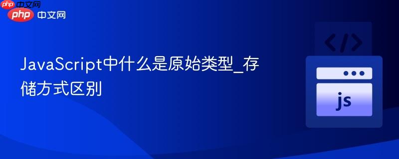 JavaScript中什么是原始类型_存储方式区别
