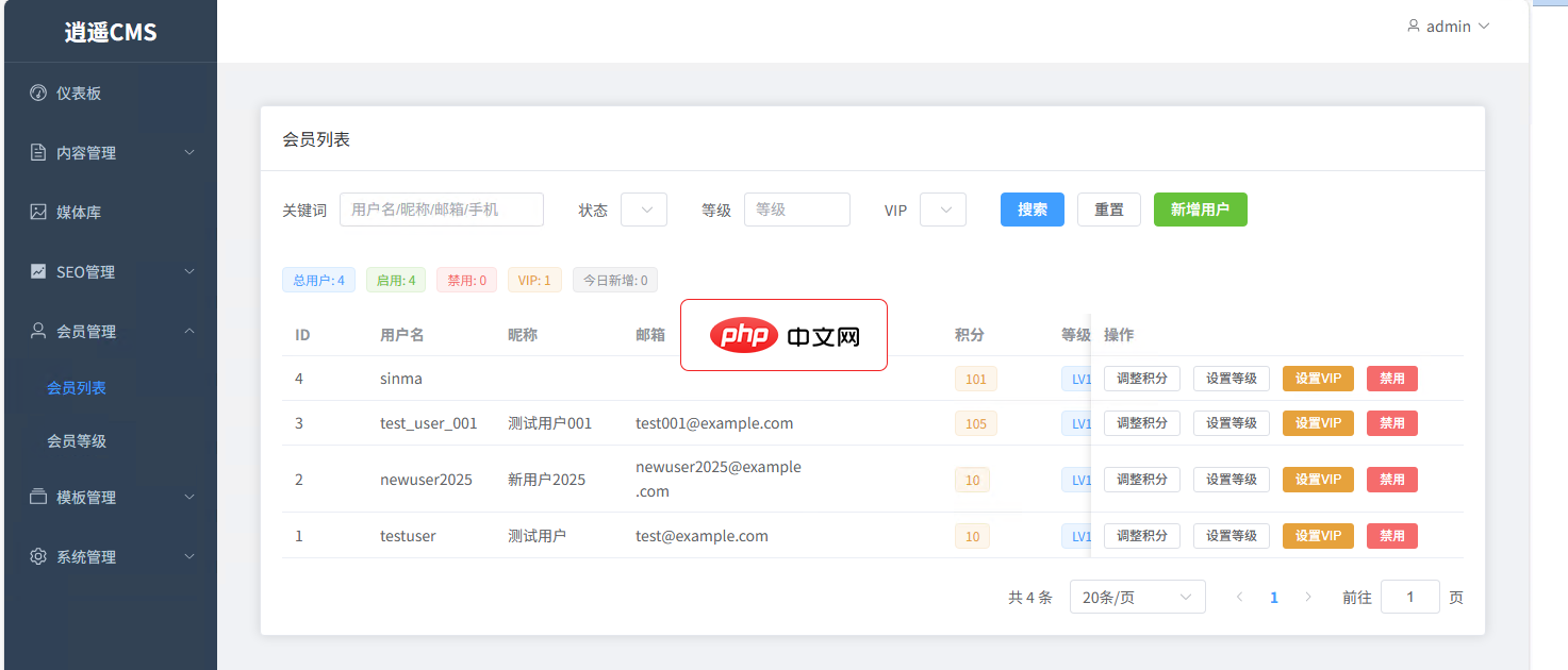 逍遥内容管理系统(Carefree CMS)1.3.0