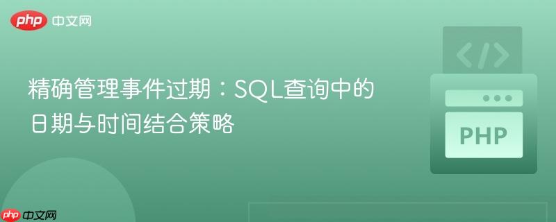 精确管理事件过期：SQL查询中的日期与时间结合策略