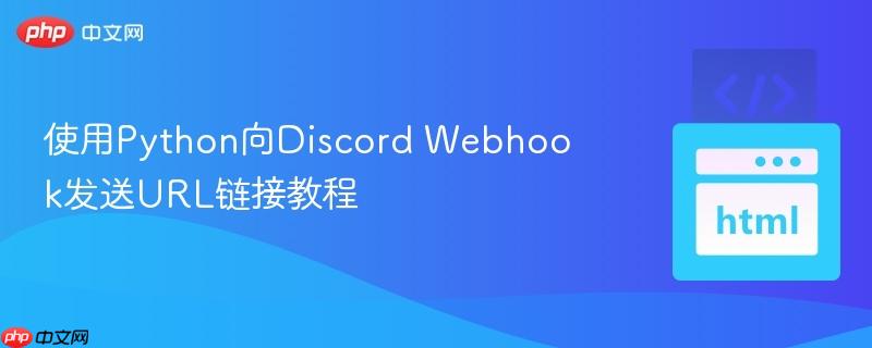 使用Python向Discord Webhook发送URL链接教程