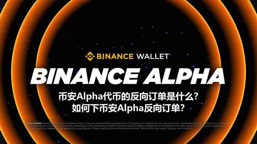 币安Alpha代币的反向订单是什么？如何下币安Alpha反向订单？