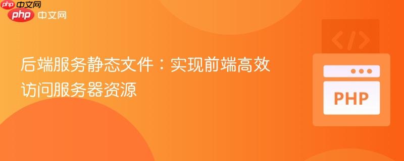 后端服务静态文件：实现前端高效访问服务器资源