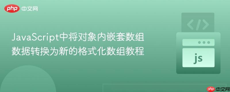 JavaScript中将对象内嵌套数组数据转换为新的格式化数组教程