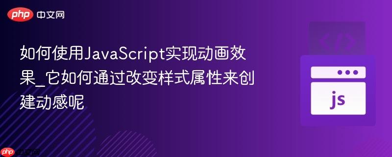 如何使用JavaScript实现动画效果_它如何通过改变样式属性来创建动感呢