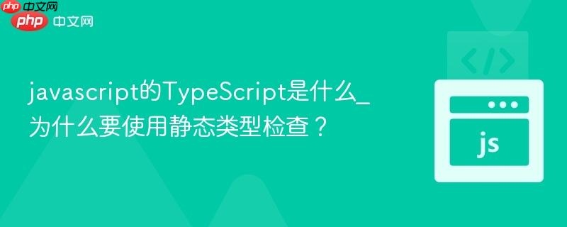 javascript的TypeScript是什么_为什么要使用静态类型检查？