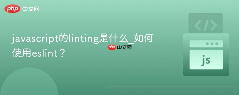 javascript的linting是什么_如何使用eslint？