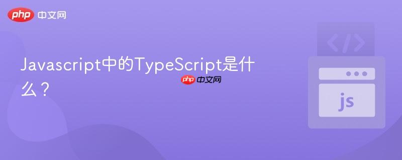 Javascript中的TypeScript是什么？