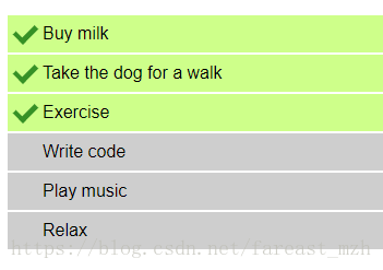 css如何在菜单上实现对勾？（代码）