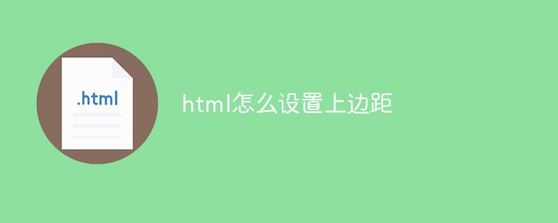 html怎么设置上边距