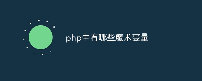 php中有哪些魔术变量