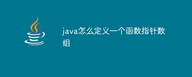 java怎么定义一个函数指针数组