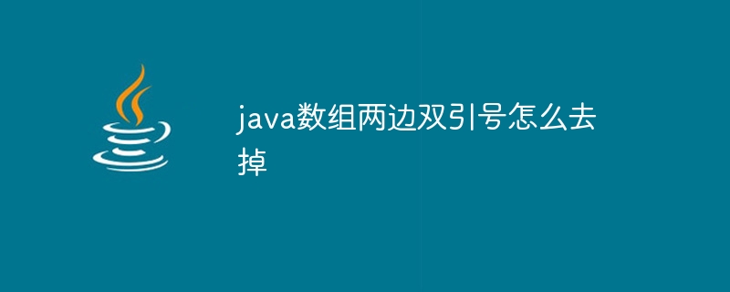 java数组两边双引号怎么去掉