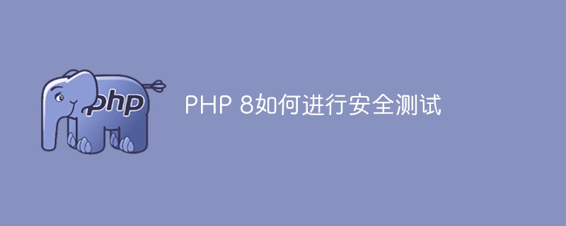 PHP 8如何进行安全测试