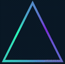 手把手带你使用CSS创建炫彩三角边框动画