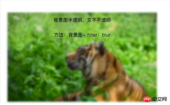 用CSS实现背景图片透明而文字不透明的两种方法