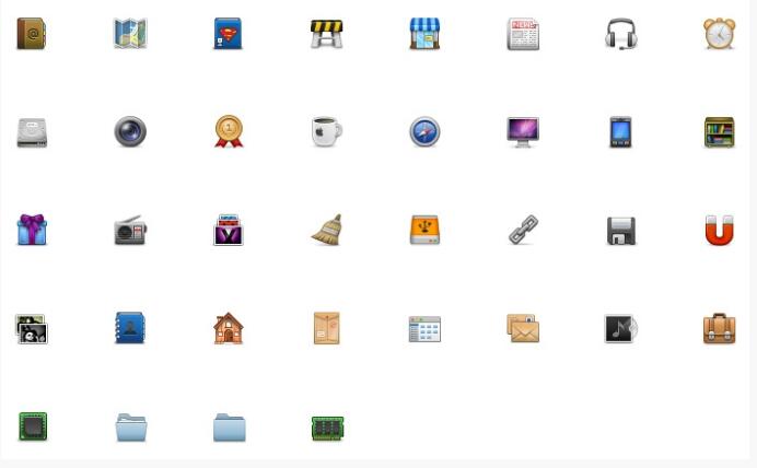 44款精致常用物品PNG图标