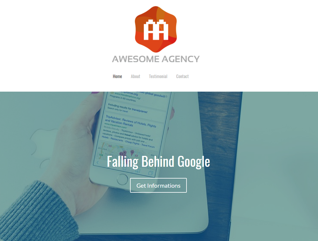 服务公司的响应式网站模板