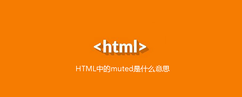 HTML中的muted是什么意思