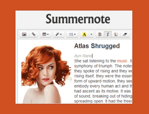 jquery文本编辑器插件Summernote