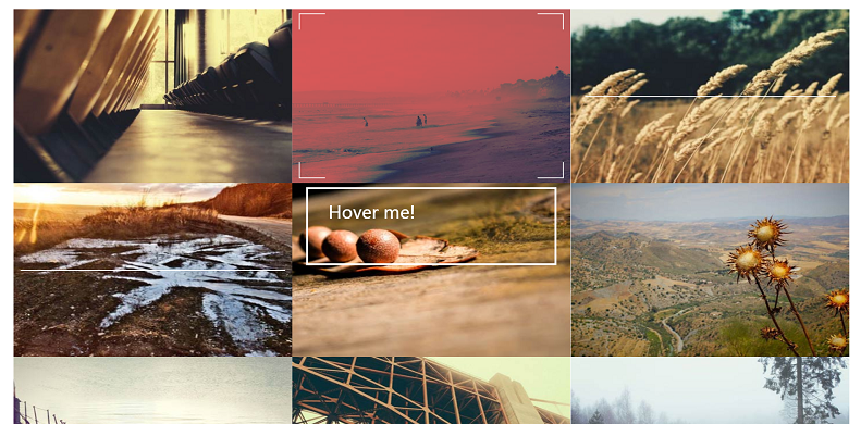 实用的背景图片鼠标悬停效果